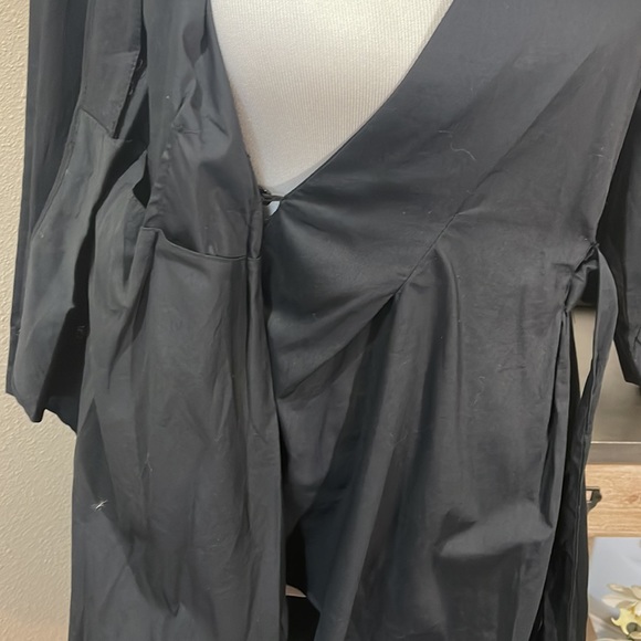 Elegant Black Wrap Dress Sz: M - Picture 8 of 8